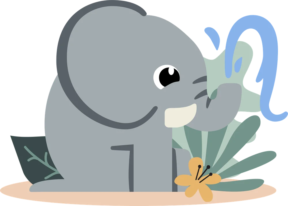 Illustratie van olifant Ollie